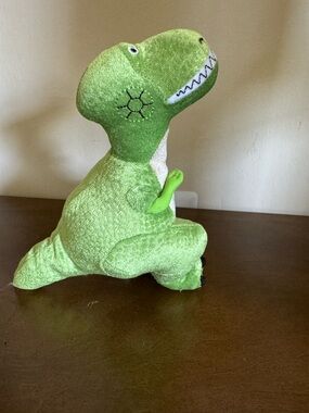 Disney Store Toy Story Green Rexthe T-Rex Dinosaur 8”Plush Stuffed Animal Toy